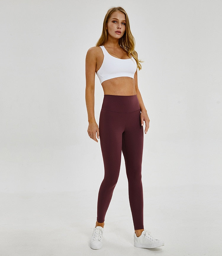 Classical 2.0Versions Soft Naked-Feel Athletic Fitness Leggings Women Stretchy High Waist Gym Sport Tights Yoga Pants lulu | Vimost Shop.