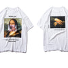 Funny Mona Lisa Printed Short Sleeve T Shirts Streetwear Men Summer Harajuku Hip Hop Top Tees Male Tshirts | Vimost Shop.