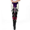 Halloween Sugar Skull Leggings For Women Girl Rose Print Fantastic Workout Party Ankle Pant | Vimost Shop.