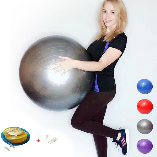 Yoga Balls Pilates Fitness Gym Balance Fitball Exercise Workout Ball 55/65/75/85CM with pump | Vimost Shop.