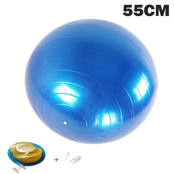 Yoga Balls Pilates Fitness Gym Balance Fitball Exercise Workout Ball 55/65/75/85CM with pump | Vimost Shop.