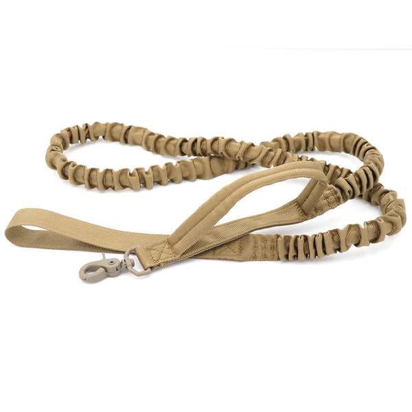 Tactical Bungee Dog Leash 2 Handle Quick Release Cat Dog Pet Leash Elastic Leads Rope Military Dog Training Leashes | Vimost Shop.