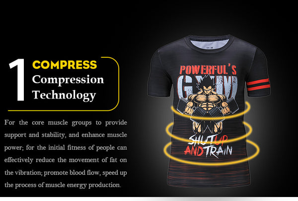 Men 3d Printer Camiseta Dragon Ball T Shirt Fashion O-neck Male Streewear Hip Hop Clothing Causal Workout Tees | Vimost Shop.