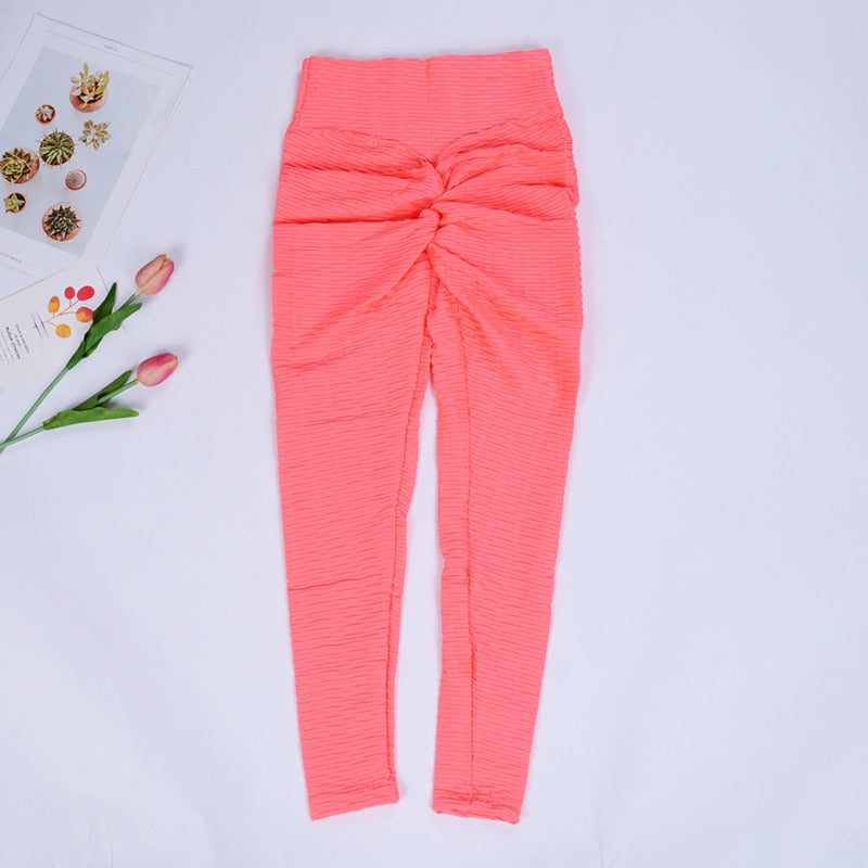 Women Butt Yoga Pants Sexy Seamless Fitness Sport Leggings Tummy Control Gym High Waist Solid Compression Tights | Vimost Shop.