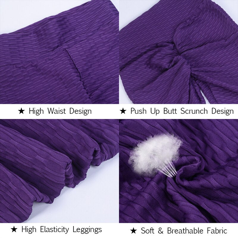 Women Butt Yoga Pants Sexy Seamless Fitness Sport Leggings Tummy Control Gym High Waist Solid Compression Tights | Vimost Shop.