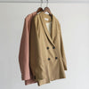 Women Blazer Suits Doule Breasted Pink Blazer High Waist Skirt Office Lady Sets | Vimost Shop.