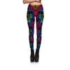 Mask Paisley Mandala Skull Leggings for Women Leggins Digital Print Sexy Fantastic Ankle Pant | Vimost Shop.