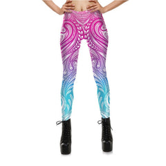 Mask Paisley Mandala Skull Leggings for Women Leggins Digital Print Sexy Fantastic Ankle Pant