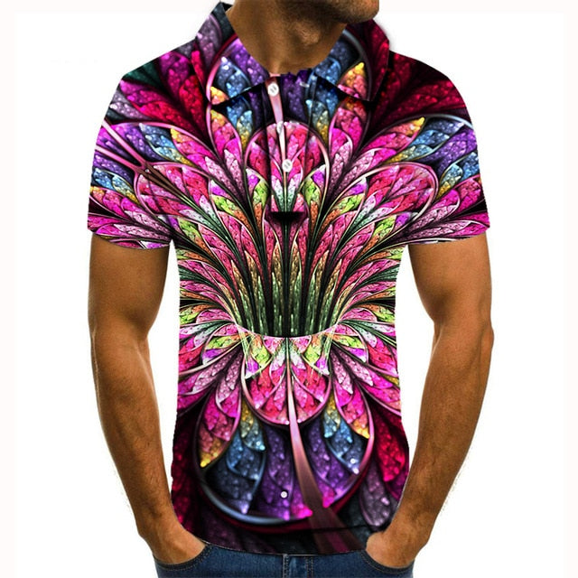 Polo shirt men men clothing polo shirt men Summer Men's Short Sleeve Polo Shirt High Quality Men Printed Polo Shirt | Vimost Shop.