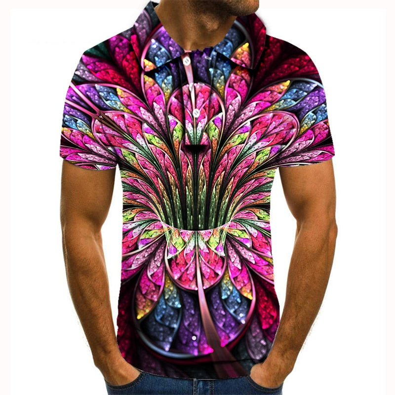 Polo shirt men men clothing polo shirt men Summer Men's Short Sleeve Polo Shirt High Quality Men Printed Polo Shirt | Vimost Shop.