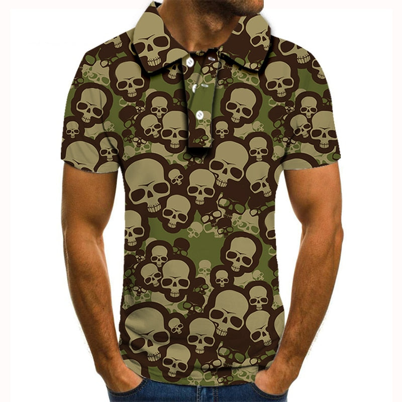 Polo shirt men men clothing polo shirt men Summer Men's Short Sleeve Polo Shirt High Quality Men Printed Polo Shirt | Vimost Shop.