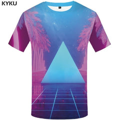 Maple Leaf T shirt Men Fireworks Tshirts Casual Canada Anime Clothes Black T-shirts 3d Psychedelic Shirt Print