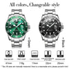 Mens Watches Top Brand Luxury Fashion Waterproof Luminous Hand Green Dial Quartz Sports Wristwatch Gifts for Men | Vimost Shop.