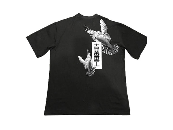 Japanese Harajuku T Shirts Men/Women SS Peace Dove Print Hip Hop Streetwear Oversize Short Sleeve Shirtrs | Vimost Shop.