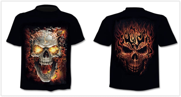 Skull graphic T-shirt horror men's T-shirt 3D fashion tops summer T-shirt men's O-neck shirt boy clothing plus size streetwear | Vimost Shop.