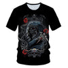 Skull Beauty Rock Cool 3D t shirts Mens Motorcycle Punk 3D Printed T shirt Men Clothes tshirt | Vimost Shop.