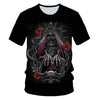 Skull Beauty Rock Cool 3D t shirts Mens Motorcycle Punk 3D Printed T shirt Men Clothes tshirt | Vimost Shop.