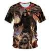 Skull Beauty Rock Cool 3D t shirts Mens Motorcycle Punk 3D Printed T shirt Men Clothes tshirt | Vimost Shop.