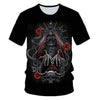 Skull Beauty Rock Cool 3D t shirts Mens Motorcycle Punk 3D Printed T shirt Men Clothes tshirt | Vimost Shop.