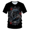 Skull Beauty Rock Cool 3D t shirts Mens Motorcycle Punk 3D Printed T shirt Men Clothes tshirt | Vimost Shop.