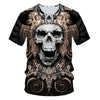 Skull Beauty Rock Cool 3D t shirts Mens Motorcycle Punk 3D Printed T shirt Men Clothes tshirt | Vimost Shop.