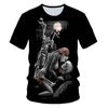 Skull Beauty Rock Cool 3D t shirts Mens Motorcycle Punk 3D Printed T shirt Men Clothes tshirt | Vimost Shop.