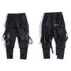 Ribbons Multi Pockets Cargo Pants Men Harajuku Casual Track Trouser Hip Hop Streetwear Techwear Pants Joggers Men | Vimost Shop.