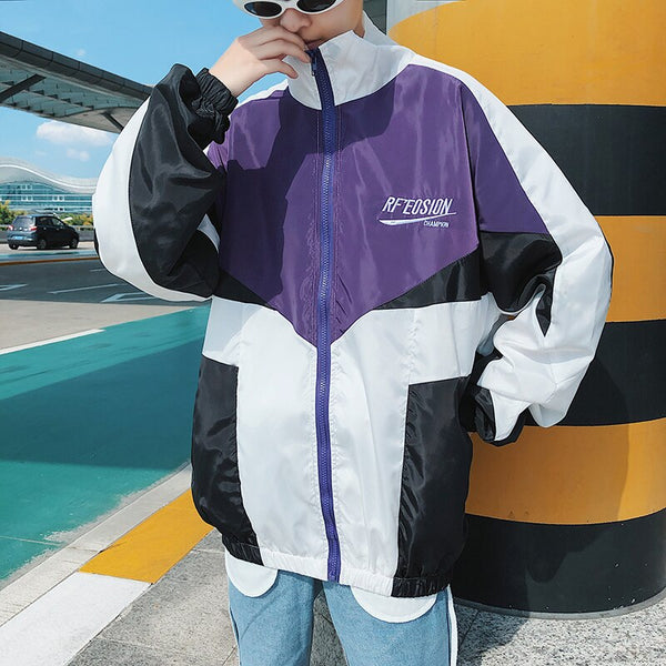 Hip Hop Spring Men's Fashion Hit Color Casual Baseball Uniform Jackets Mens Streetwear Wild Loose Harajuku Bomber Jacket S-3XL | Vimost Shop.