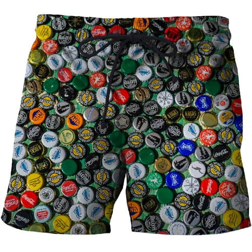 3D Print Summer Beach Shorts Mascuino Streetwear Men Board Vacation Shorts Anime Short Plage Casual Quick Dry New | Vimost Shop.