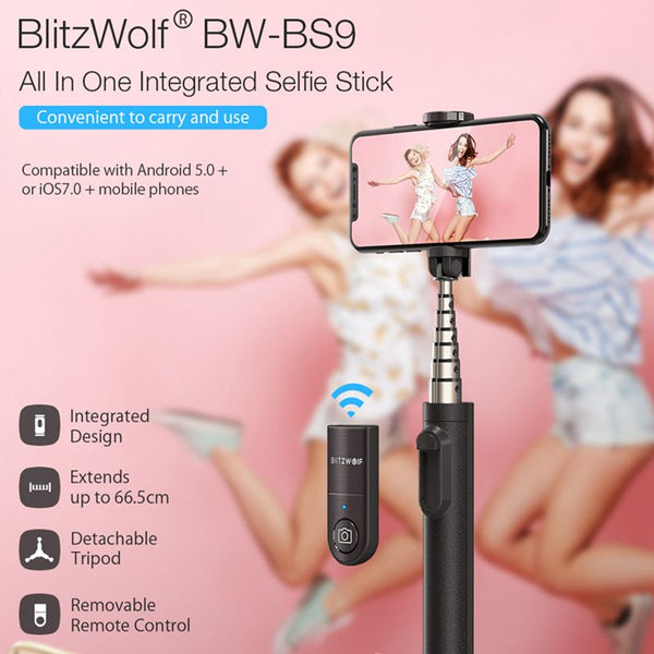 Mini bluetooth Selfie Stick Monopod Tripod All In One Integrated Detachable Tripods Selfie Sticks for Iphone | Vimost Shop.