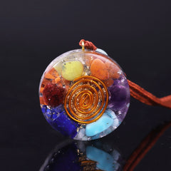 7 Chakra Orgone energy pendant necklace healing stones EMF protection For women energy meditation Jewelry