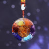 7 Chakra Orgone energy pendant necklace healing stones EMF protection For women energy meditation Jewelry | Vimost Shop.