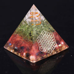 Orgonite Pyramid Helping Love Business Soothe Aura High Frequency Energy The Soul Yoga Meditation Decoration Gift