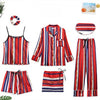 Women 7 Pieces Pajamas Sets Stain Faux Silk Sleepwear | Vimost Shop.
