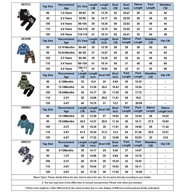 Fall toddler Autumn Kids tracksuit boys camouflage hoodies   little boy fashion clothes 5t winter children clothes D20 | Vimost Shop.