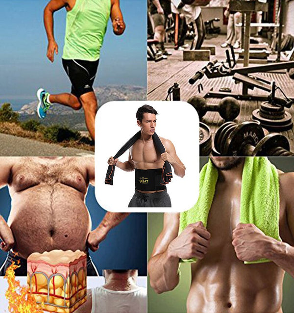 Waist Trimmer Sweat Belt Weight Loss Waist Trainer Slimming Belt for Men and Women Fat Burner Low Back Support Mens Shaper | Vimost Shop.