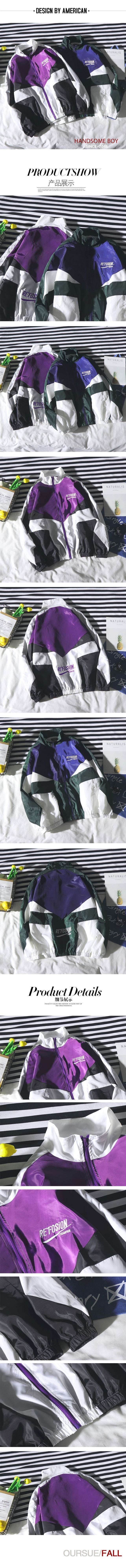 Jacket Men Windbreaker Autumn Hip Hop Couple Thin Jacket Windbreaker Patchwork Multi Pockets Casual Track Coat Streetwear | Vimost Shop.