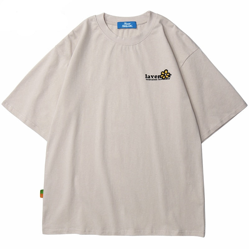 Men Hip Hop T Shirt Streetwear Harajuku Floral T-Shirt Oversize Summer Short Sleeve | Vimost Shop.