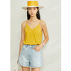 Minimalism Spring Summer Knitted Soft Solid Vest tops Women Causal Vneck sleeveless Camisole Top Women | Vimost Shop.