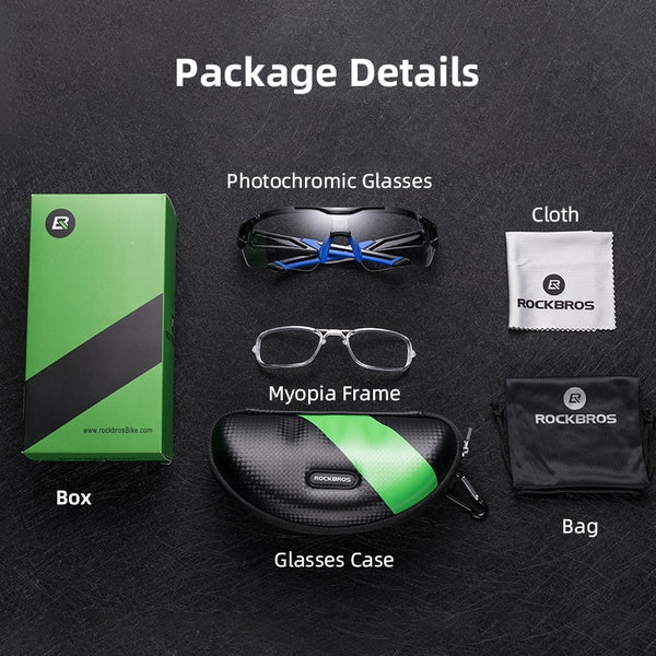 Photochromic Cycling Glasses Bike Bicycle Glasses Sports Men's Sunglasses MTB Road Cycling Eyewear Protection Goggles | Vimost Shop.