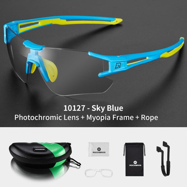 Photochromic Cycling Glasses Bike Bicycle Glasses Sports Men's Sunglasses MTB Road Cycling Eyewear Protection Goggles | Vimost Shop.