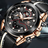 Men Watch Sport luminous chronograph leather Waterproof Top Brand OLEVS Fashion Luxury quartz clock watch Relogio Masculino | Vimost Shop.