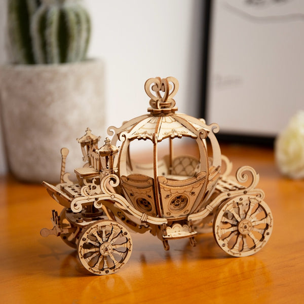 Arrival DIY 3D Gramophone Box,Pumpkin Cart Wooden Puzzle Game Assembly Popular Toy Gift for Children Adult | Vimost Shop.