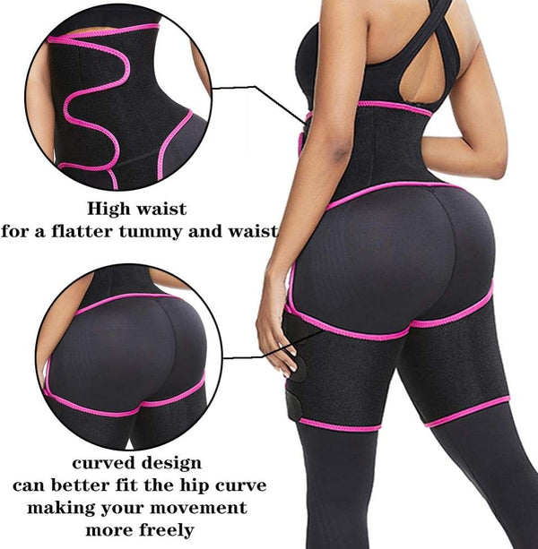 Women Neoprene Thigh Trimmer Slim High Waist Tranier Body Shaper Butt Lifter Shaperwear Workout Fitness Tummy Control Belt | Vimost Shop.
