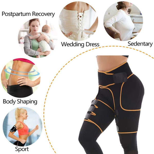 Women Neoprene Thigh Trimmer Slim High Waist Tranier Body Shaper Butt Lifter Shaperwear Workout Fitness Tummy Control Belt | Vimost Shop.