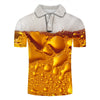 polo shirt men beer 3D Print Short Sleeves Polo Shirt New Summer Slim Casual Polo Shirt Men Clothing polo homme | Vimost Shop.