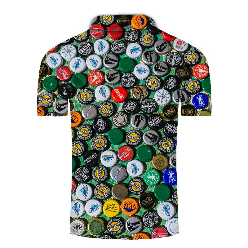 polo shirt men beer 3D Print Short Sleeves Polo Shirt New Summer Slim Casual Polo Shirt Men Clothing polo homme | Vimost Shop.