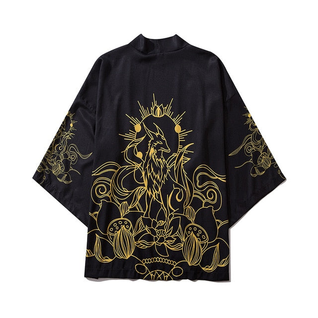 Japan Streetwear Man Beach Kimono Cardigan Cosplay Shirt Blouse for Men Unisex Japanese Yukata Kimonos | Vimost Shop.