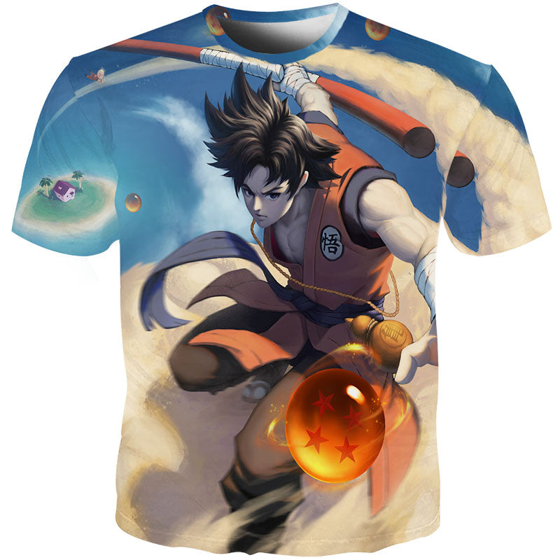 Men Anime Print Dragon Ball 3D T-Shirt Oogway Tees Master Roshi Men T shirt Streetwear Plus Size | Vimost Shop.