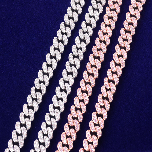 10mm Gold Miami Cuban Link Necklace Bling AAAA Zircon Charm Men's Hip Hop Chain Women Jewelry | Vimost Shop.